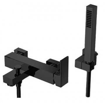 Смеситель для ванны Gattoni Kubik 2500/25NO черный матовый