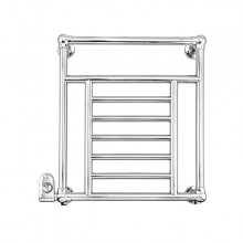 Полотенцесушитель электрический Devon&Devon Jupiter PRJ3CRELSX/CR хром