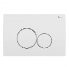 Клавиша смыва Point Виктория PN44061WC ABS пластик белая/хром