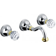 Смеситель для раковины Webert Karenina KA750404017 золото/хром