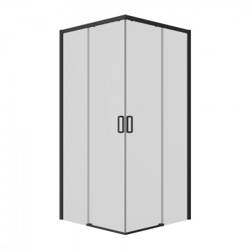 Душевой уголок Ambassador Queen 11011204Black 100x100 черный/прозрачное