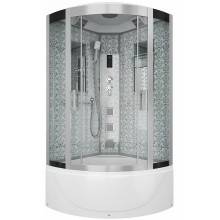 Душевая кабина Niagara Lux NG-7710W 100x100 с гидромассажем хром/прозрачное