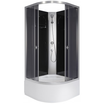 Душевая кабина Niagara Eco E90/40/ТN/BK 90x90 хром/тонированное