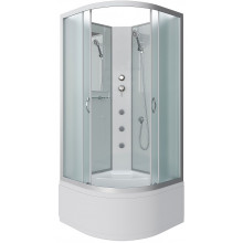 Душевая кабина Niagara Classic NG-2309-14BKG 100x100 с гидромассажем хром/матовое