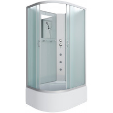 Душевая кабина Niagara Classic NG-2310-14RBKG 120x80 с гидромассажем хром/матовое