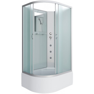 Душевая кабина Niagara Classic NG-2310-14RBKG 120x80 с гидромассажем хром/матовое