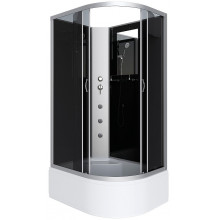 Душевая кабина Niagara Classic NG-2510-14LBKG 120x80 с гидромассажем хром/тонированное