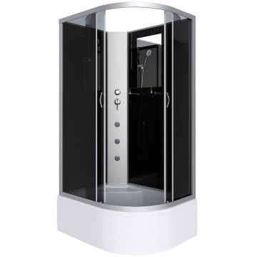 Душевая кабина Niagara Classic NG-2510-14LBKG 120x80 с гидромассажем хром/тонированное