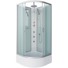 Душевая кабина Niagara Classic NG-3302-14BKTG 100x100 с гидромассажем хром/матовое