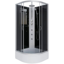 Душевая кабина Niagara Classic NG-3503-14BKTG 80x80 с гидромассажем хром/тонированное