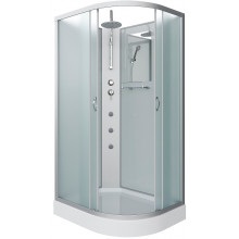 Душевая кабина Niagara Classic NG-3312-14LBKTG 120x80 с гидромассажем хром/матовое