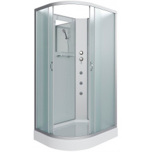 Душевая кабина Niagara Classic NG-3312-14RBKG 120x80 с гидромассажем хром/матовое