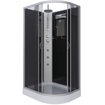 Душевая кабина Niagara Classic NG-3512-14LBKTG 120x80 с гидромассажем хром/тонированное