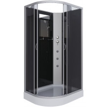 Душевая кабина Niagara Classic NG-3512-14RBKG 120x80 с гидромассажем хром/тонированное