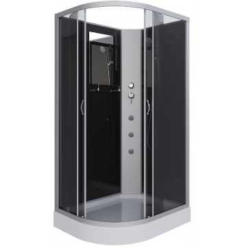 Душевая кабина Niagara Classic NG-3512-14RBKG 120x80 с гидромассажем хром/тонированное
