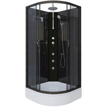 Душевая кабина Niagara Classic NG-6501-14BKTG 90x90 с гидромассажем черный/тонированное