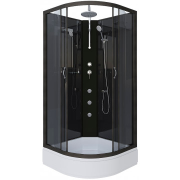 Душевая кабина Niagara Classic NG-6501-14BKTG 90x90 с гидромассажем черный/тонированное