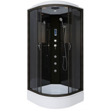 Душевая кабина Niagara Classic NG-6501-14F 90x90 с гидромассажем черный/тонированное
