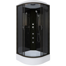 Душевая кабина Niagara Classic NG-6501-14G 90x90 с гидромассажем черный/тонированное