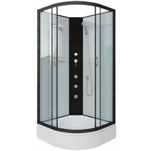 Душевая кабина Niagara Classic NG-6702-14BKG 100x100 с гидромассажем черный/прозрачное