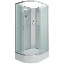 Душевая кабина Niagara Classic NG-33084-14RBKG 100x80 с гидромассажем хром/матовое