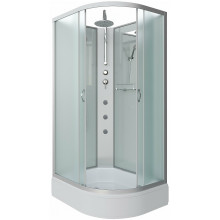 Душевая кабина Niagara Classic NG-33184-14LBKTG 110x80 с гидромассажем хром/матовое