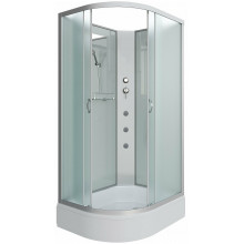 Душевая кабина Niagara Classic NG-33184-14RBKG 110x80 с гидромассажем хром/матовое