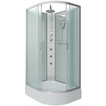 Душевая кабина Niagara Classic NG-33394-14LBKTG 130x90 с гидромассажем хром/матовое