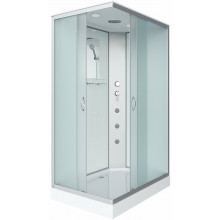 Душевая кабина Niagara Classic NG-43085-14QG 100x80 с гидромассажем хром/матовое