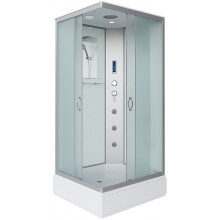 Душевая кабина Niagara Classic NG-33084-14QF 100x80 с гидромассажем хром/матовое