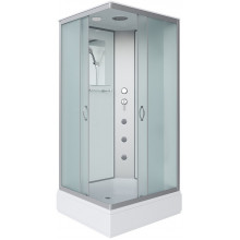 Душевая кабина Niagara Classic NG-33084-14QG 100x80 с гидромассажем хром/матовое