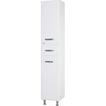 Шкаф-пенал Bellezza Балтика 35 L 5706 с бельевой корзиной белый