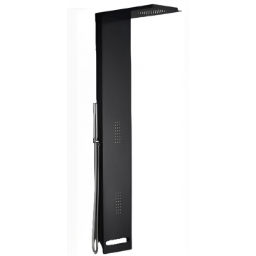 Душевая панель Cerutti SPA Korra B CT9258 черный глянцевый