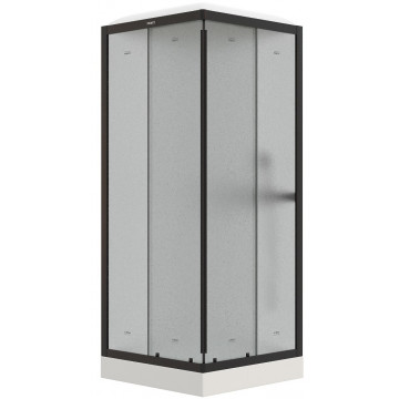 Душевая кабина Parly Frost FQ811B 80x80 черный/матовое