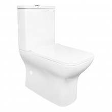 Унитаз-компакт Azario Fresco AZ-8302 безободковый, с быстросъемным сиденьем микролифт