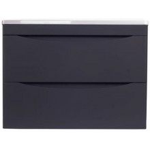 Тумба с раковиной Style Line El Fante Бергамо мини СС-00002321/СС-00002296 70 Люкс антискрейтч Plus черный