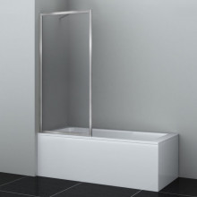Стеклянная шторка на ванну Wasserkraft WasserSchutzz Abens 20W01-80 BN Fixed