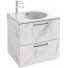 Тумба с раковиной Jacob Delafon Odeon Rive Gauche EB2520-R9-NR4/EXBA112-Z белый мрамор
