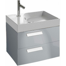 Тумба с раковиной Jacob Delafon Rythmik EB1301-N21/EXQ112-Z-00 60 серый титан глянцевый