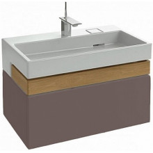 Тумба с раковиной Jacob Delafon Terrace EB1186-F32/EXD112-00 80 коричневый сатин