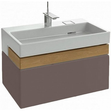 Тумба с раковиной Jacob Delafon Terrace EB1186-F32/EXD112-00 80 коричневый сатин