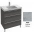 Тумба с раковиной Jacob Delafon Odeon UP EB993-N26/E4796-00 80 серый бетон