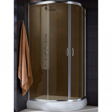 Душевой уголок Radaway Premium Plus E 30492-01-08N 90х80 хром/коричневое