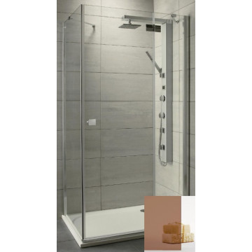 Душевой уголок Radaway Almatea KDJ 32149-01-08NR 80х100 хром/коричневое