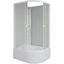Душевая кабина Niagara Promo P100/80/40L/MT/BK 100x80 белый/матовый