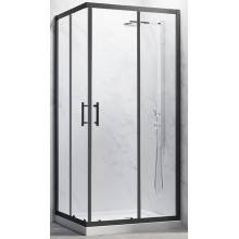 Душевой уголок Veconi Rovigo RV-27B RV27B-12080-01-C8 120x80 черный матовый/прозрачное