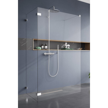 Душевое ограждение Radaway Euphoria Walk-in VI 383172-01-01/383150-01-01 100x80 хром/прозрачное