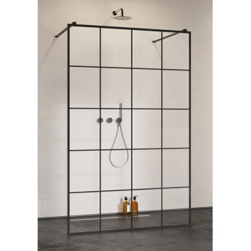 Душевая перегородка Radaway Modo Black I Factoryy 388144-54-57 140 черный/прозрачное