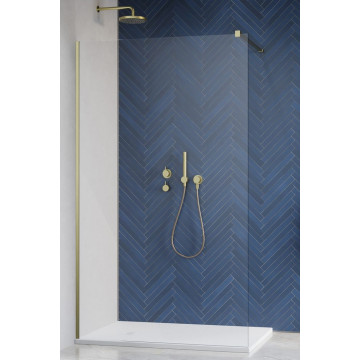 Душевая перегородка Radaway Modo New Brushed Gold II 389135-99-01 135 брашированное золото/прозрачное