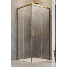 Душевой уголок Radaway Idea KDD 387064-09-01L/387066-09-01R 120Lx75R золото/прозрачное